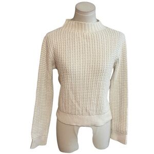 THEORY Cream‎ Ivory Cashmere Sweater Size P XS TP Knit VALRITA Cashcotton Casual
